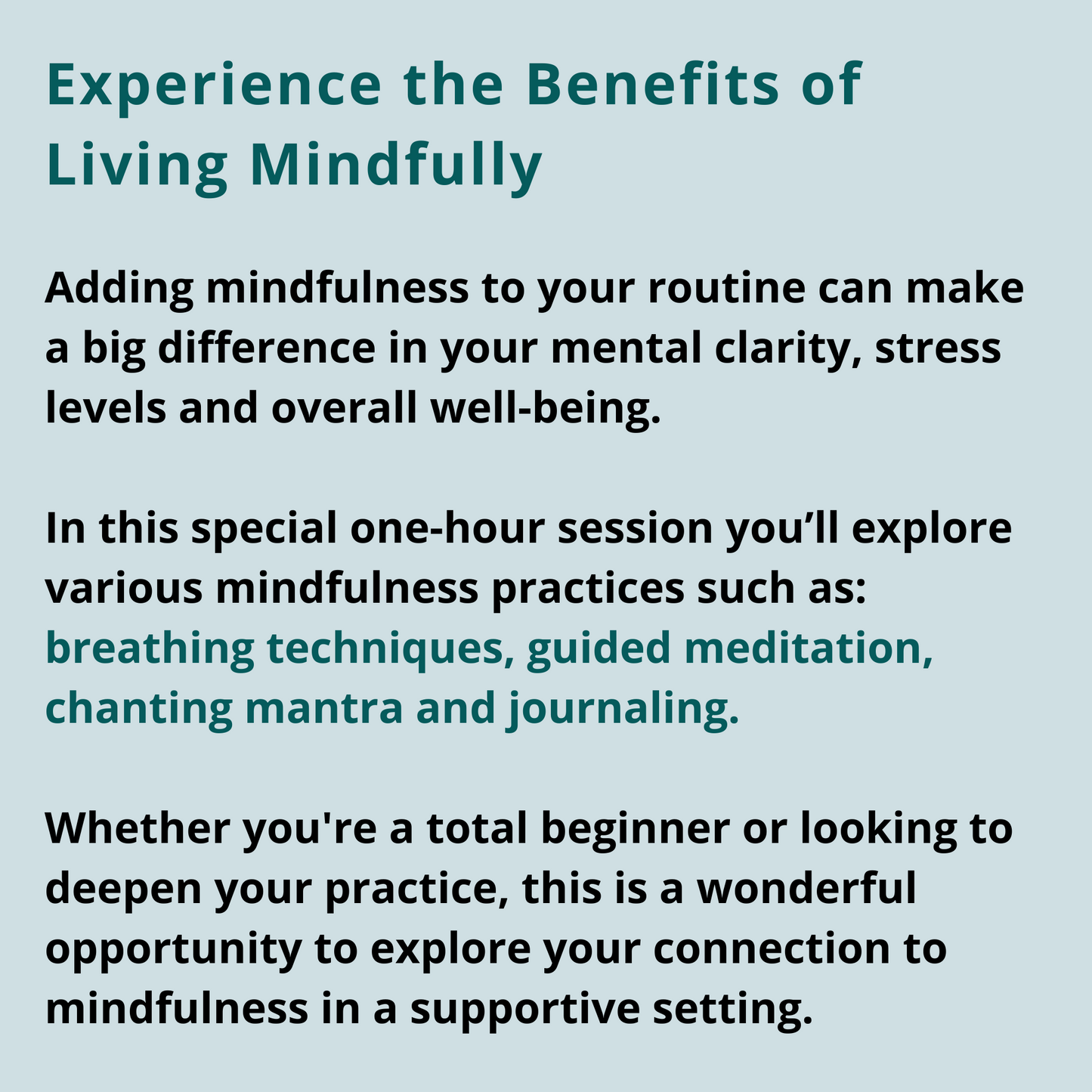 Introducing Mindfulness